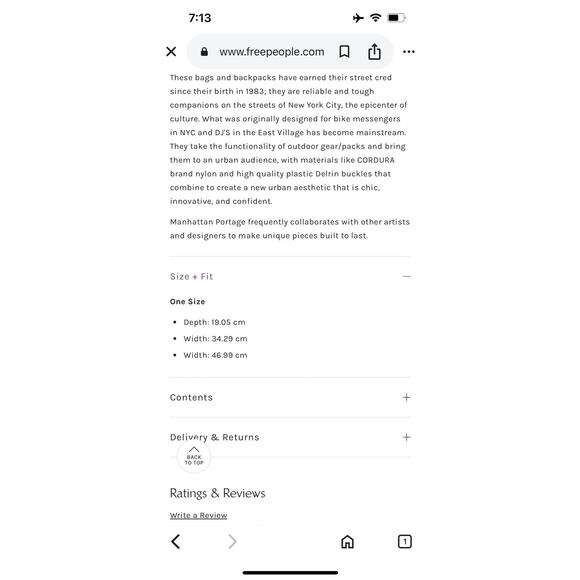 NWT FP Movement Manhattan Portage Bike Messenger Bag - Picture 11 of 11